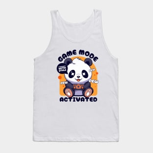 Gamer Panda Pew Pew Cute Kawaii Panda Video Games Tank Top